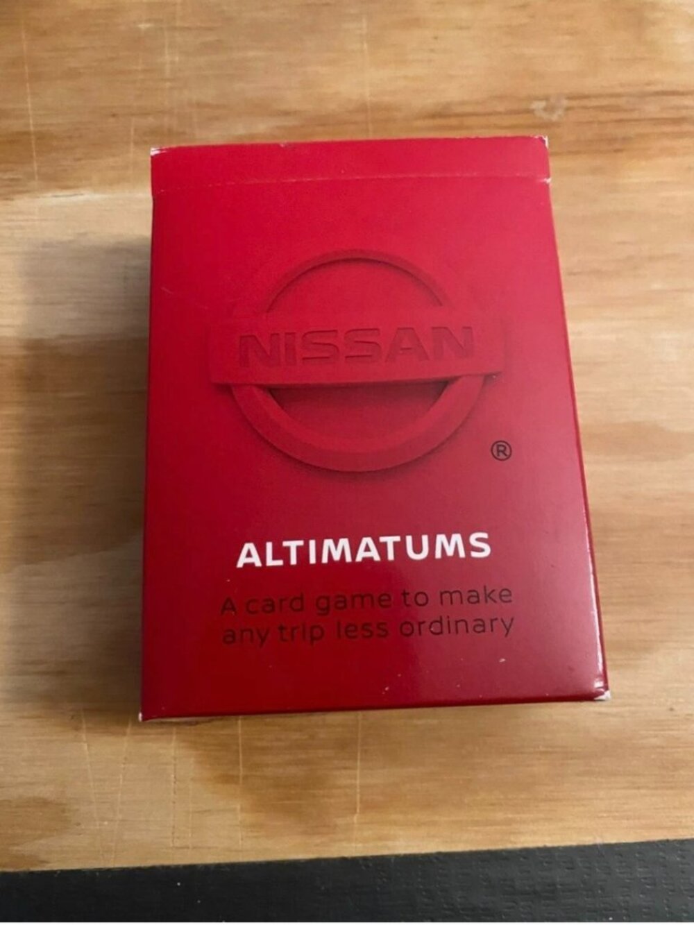 Altimatums-Nissan Car Card game-Make trips less ordinary!
